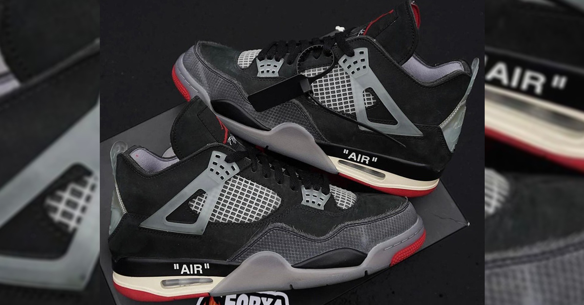 Sehen wir bald einen Off-White x Air PINE jordan 4 „Bred“?